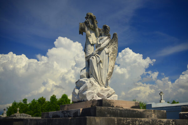 Heavenly Scene Over The Cypress Grove Cemetery In New Orleans, Louisiana