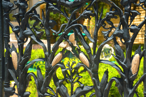 Nice View Through The Legendary Cornstalk Fence In The French Quarter Of New Orleans, Louisiana