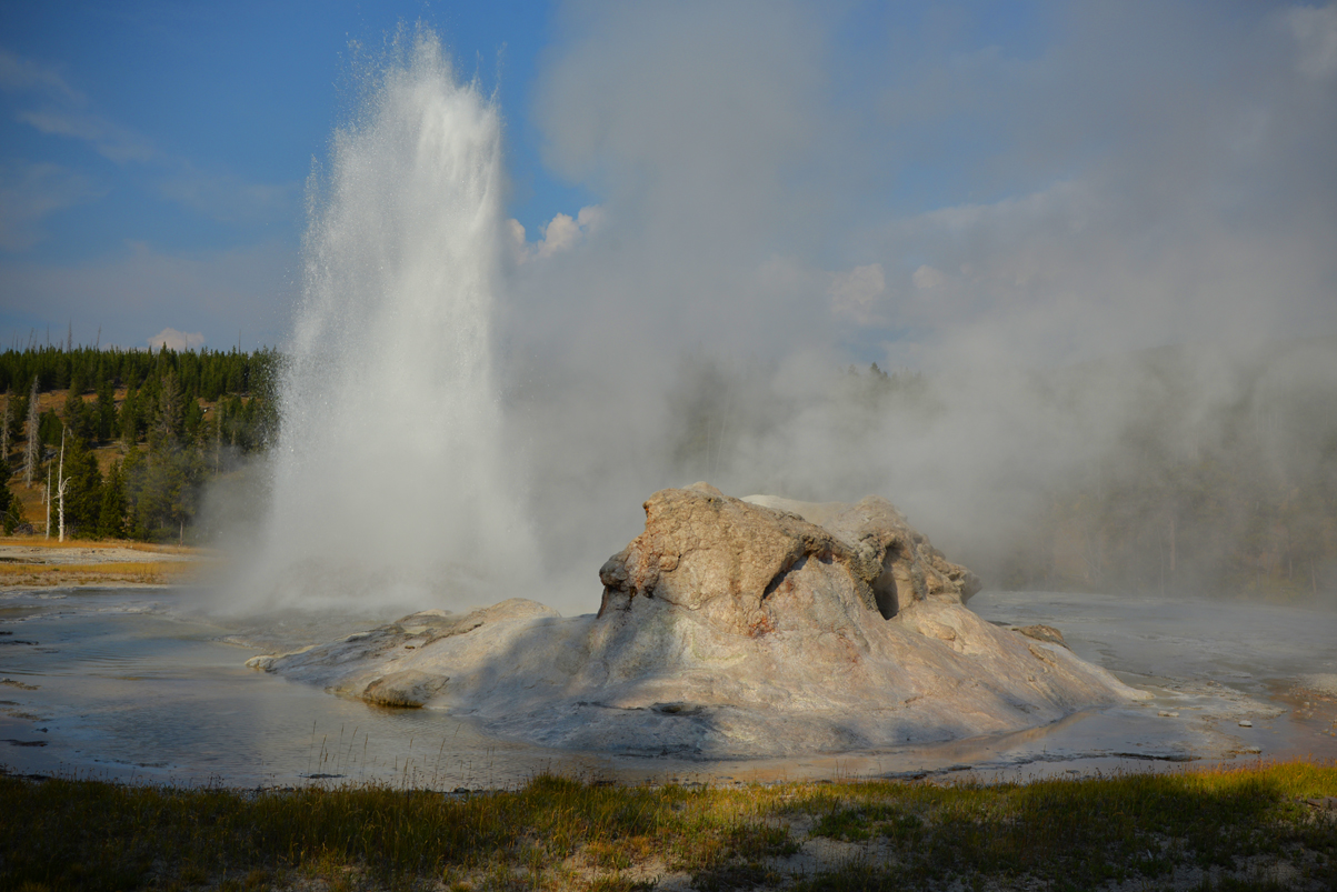 The Tall Eruption Of Rocket Geyser Occurs At A Pivotal Moment Of The ...